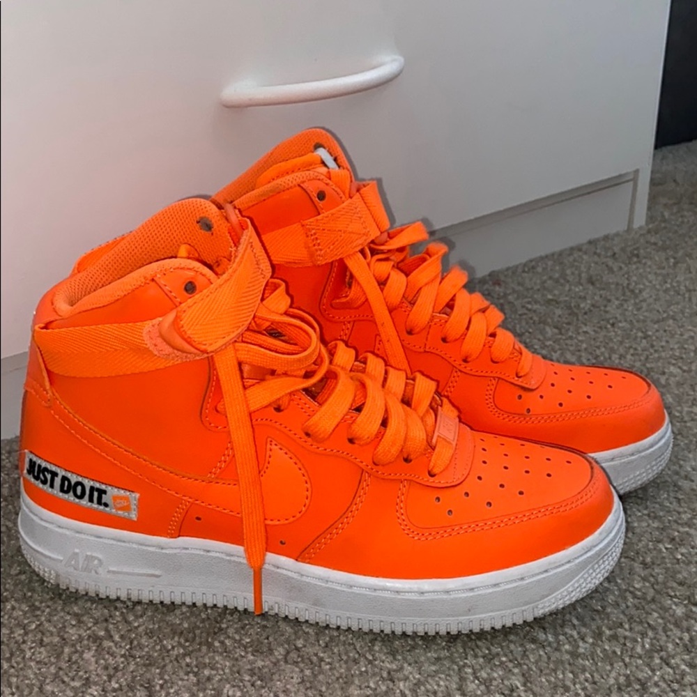 NIKE Neon Orange High Tops